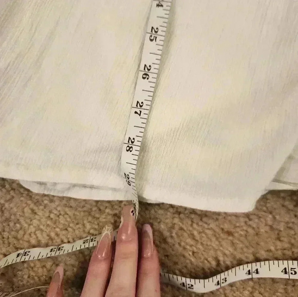 Lucky Brand White Dress With Embroidered Colorful Flowers Half Sleeve Size M - Picture 6 of 6